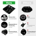 thumbnail image 3 of Byootique Shampoo Bowl Hair Sink w/ Gel Neck Rest Hair Trap CUPC Vacuum Breaker Barber Salon Spa Mounting Ability, 3 of 9