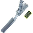 2 Pack Manual Pet Hair Trimmer with Extra Blades and Comb Grooming Dog Cat Razor