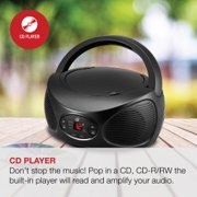 GPX Bluetooth Wireless CD, FM Radio Boombox, Black, BCB119B