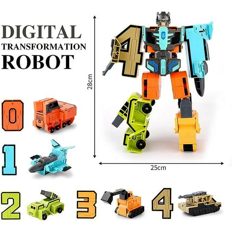 XTEILC Number Bots Math Toys for Kids, Number Robots Transforming Action  Figure, Carnival Prizes, Preschool Learning Activities Games STEM Math Toys  for Kids Boys Girls Birthday Gifts 