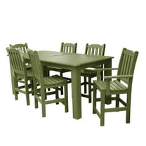 highwood® Lehigh 7pc Rectangular Counter Height Dining Set 84" x 42"
