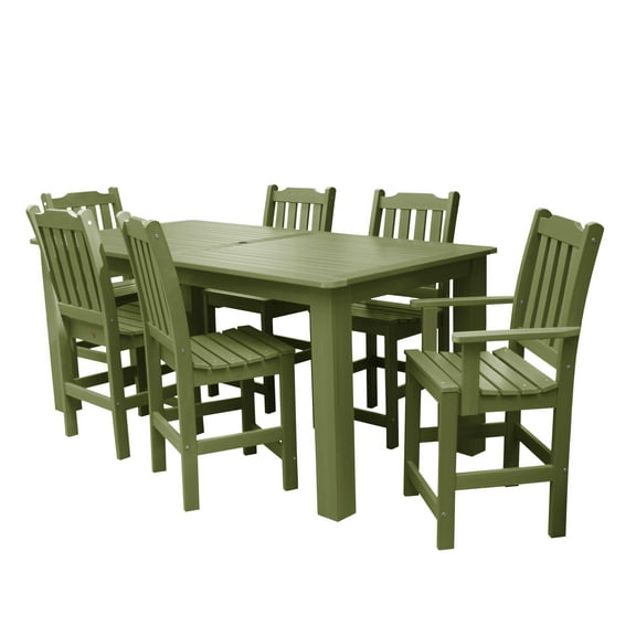 highwood® Lehigh 7pc Rectangular Counter Height Dining Set 84" x 42"