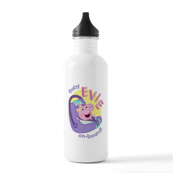 CafePress - Peppa Pig: Baby On Board! - Stainless Steel Water Bottle, Sports Bottle, 1.0L