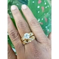 thumbnail image 4 of Silverstar Gems 14k Yellow Gold Plated 1.5Ct Cubic Zirconia Wedding His & Her Trio Set Ring ,bridal set engagement rings ,engagement sets for her, 4 of 6