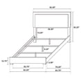 thumbnail image 6 of Marceline Wood Queen LED Panel Bed White, 6 of 6