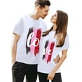 thumbnail image 5 of Baqcunre Valentine'S Day Shirts For Women Valentines Day Graphic T Shirt Couple Matching Shirt Short Sleeve Crewneck T Shirt Top Womens Model(White S-XXL),Womens Tops Graphic Tees Shirts For Women, 5 of 6