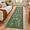 Fox-green-2' x 10' (Rectangular), variant on Round Fox Area Rugs 6ft Botanical Jungle Living Room Bedroom Circle Non Slip Washable Fantasyl Print Floor Carpet For Dining Play