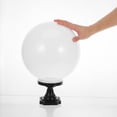 thumbnail image 3 of Pantalla de lámpara de globo acrílico con base de 30 cm, globo de luz acrílico blanco para luminarias de exterior, farolas y postes de cerca, 3 of 7