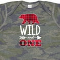 thumbnail image 4 of Inktastic Plaid Bear Wild and 1 with Arrow Boys or Girls Baby Bodysuit, 4 of 5