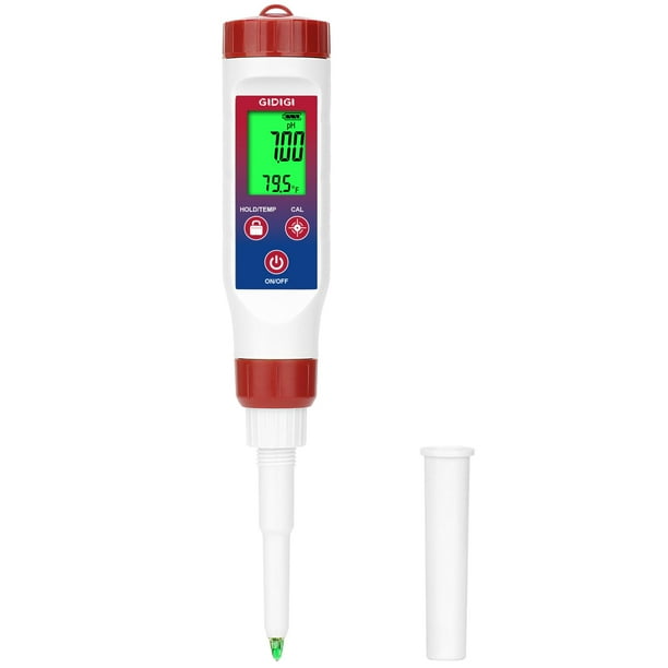 Medidor de pH GIDIGI PH03a, medidor digital de alimentos para enlatar con ATC
