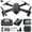 Black, variant on Black Fpv Drone With Screen Display Remote 2.4G Transmission And Altitude Hold For Easy And Fun Flying