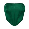 thumbnail image 5 of Xijirk Tank Tops Lace Bustier Corset Tube Top Off Shoulder Clubwear Sleeveless Tank for Party Camisole Tops for Women,Green,L, 5 of 5