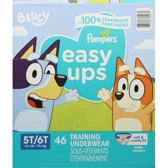 Pampers Easy Ups Training Underwear Boys Size 7 5T-6T 46 Count