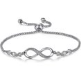thumbnail image 1 of Pulsera de amor infinito yuxing para mujeres y niñas Con circonita cúbica regalo de cumpleaños y Navidad, 1 of 5