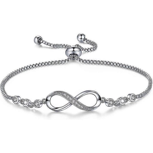 Pulsera de amor infinito yuxing para mujeres y niñas Con circonita cúbica regalo de cumpleaños y Navidad