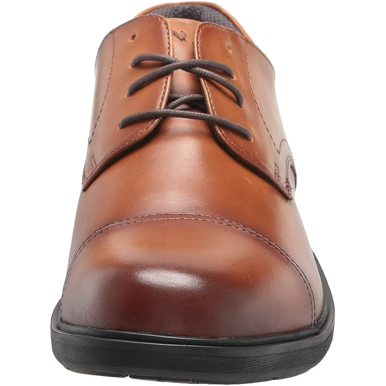 Nunn Bush Mens Pro Cap Toe Oxford with Kore Slip Resistant Comfort