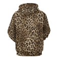 thumbnail image 3 of Leopard Print Men's Women Vintage 3D Hooded Sweatshirt - All-Season Loose Fit Streetwear, 3 of 6