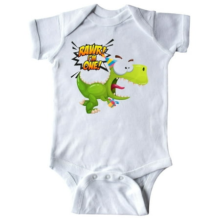 

Inktastic 1st Birthday Rawr Dinosaur Gift Baby Boy or Baby Girl Bodysuit