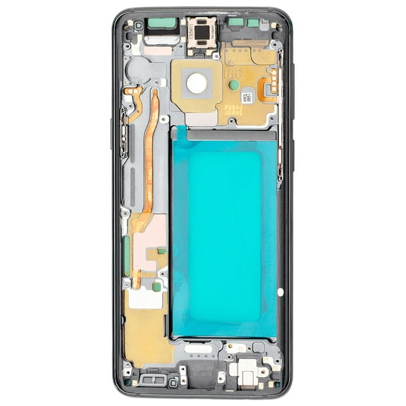 Replacement Mid-Frame Housing Compatible For Samsung Galaxy S9 (With SmallParts) (Gray Frame)