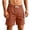 Orange, variant on lcziwo Men Shorts with Pockets Twill Summer Holiday Elastic Waist Trunks Camping Fishing Outdoor Drawstring Dress Shorts Green XL