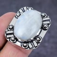thumbnail image 2 of Natural Moonstone Gemstone Handmade 925 Sterling Silver Jewelry Ring Size 6, 2 of 2