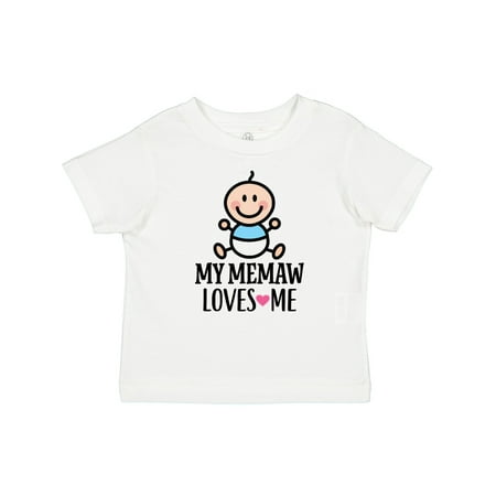 

Inktastic My Memaw Loves Me Baby Boy Gift Baby Boy T-Shirt