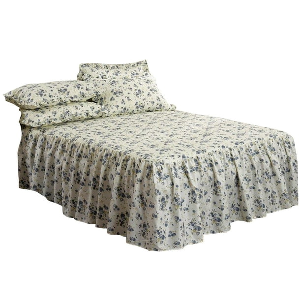 Emma Barclay Luxury Quilted Floral Beverly Bedspread With Pillowshams Bed Set