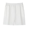 thumbnail image 4 of CPNG Boys and Girls Casual Knit Shorts Summer Lightweight Solid Color Elastic High Waist Pull-on Shorts(White,13-14 Years), 4 of 4