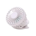 thumbnail image 4 of Ventilador personal con tapa de clip, 3 velocidades, pequeño, ligero, USB, portátil Blanco, 4 of 9