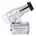 thumbnail image 4 of 60x Mini Magnifying Glass, Pocket Magnifier Microscope LED UV Light for Jewelers KLB, 4 of 5
