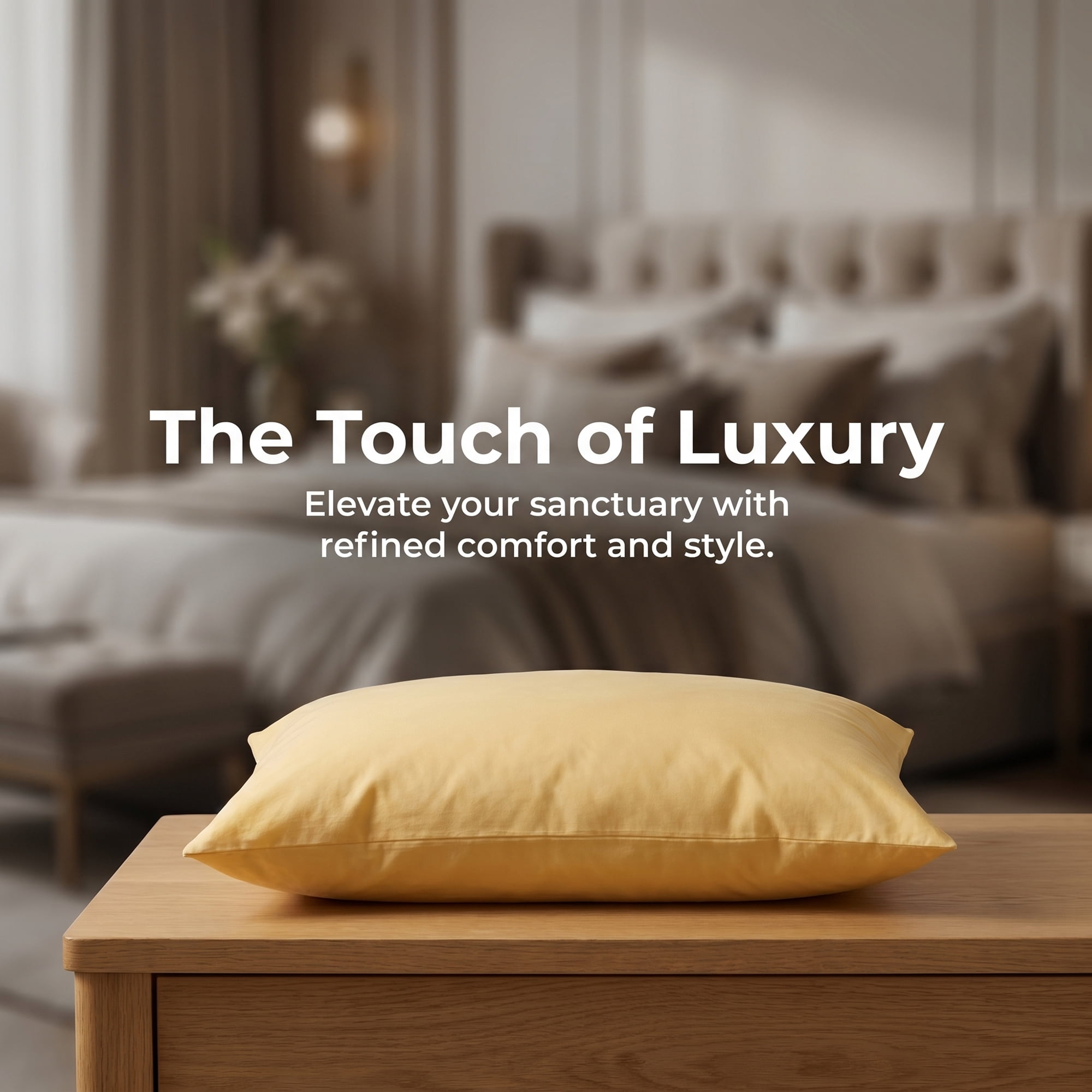 Unique Bargains Smooth and Cool Envelope-style Closure Durable Bedding Pillowcases Yellow