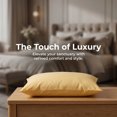 thumbnail image 4 of Unique Bargains Smooth and Cool Envelope-style Closure Durable Bedding Pillowcases Yellow, 4 of 5