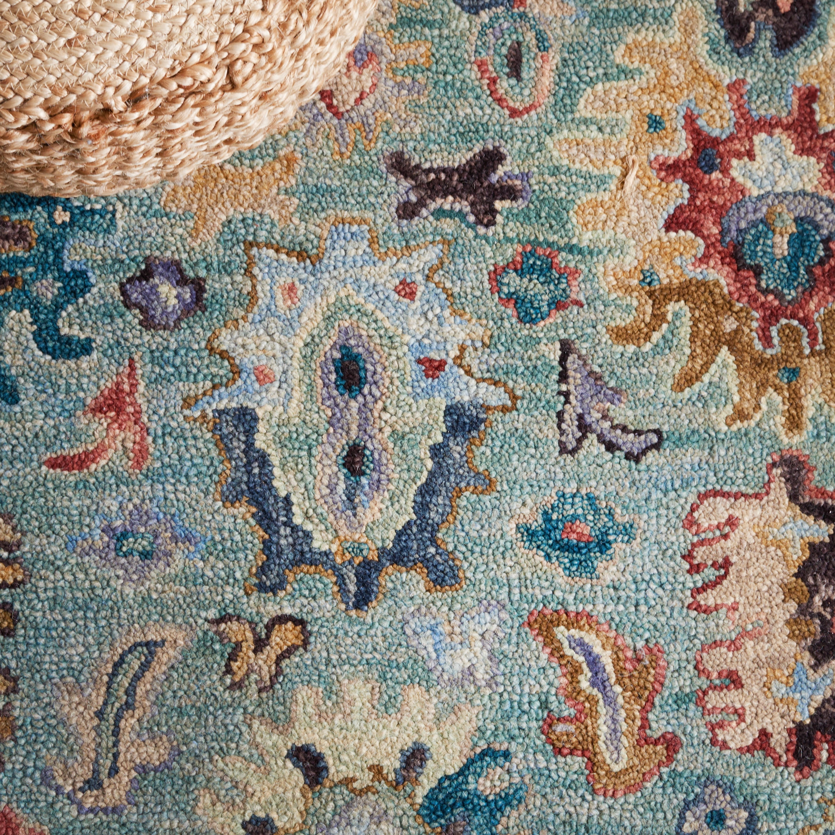 SAFAVIEH Blossom Greta Floral Area Rug, Blue/Rust, 5' x 8'