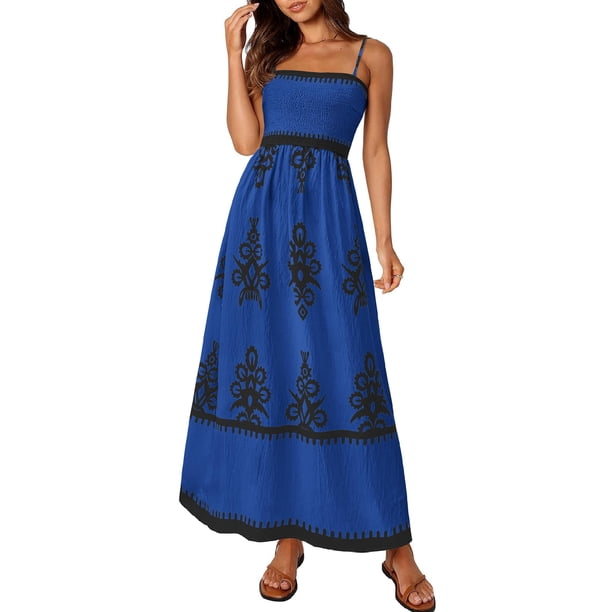 Vestido PRETTYGARDEN 2025 Floral con Tirantes Finos XL