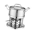 thumbnail image 4 of Luzkey Réchaud à Alcool Marmite Chaude en Acier Inoxydable Buffet Chaud pour BBQ Restaurant Usage Domestique A, 4 of 8
