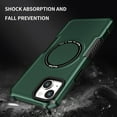 thumbnail image 2 of Feishell for iPhone 14 Case, [Compatible with MagSafe] Anti Fingerprint, Anti Scratch, Non Slip, Sleek, Shockproof, Military Grade Protection Case For iPhone 14, darkgreen, 2 of 10