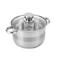 thumbnail image 4 of HausRoland Stainless Steel Stockpot Set of 4 Cooking Pot Set Casserole 2qt 3qt 4qt 6.4qt, 4 of 7