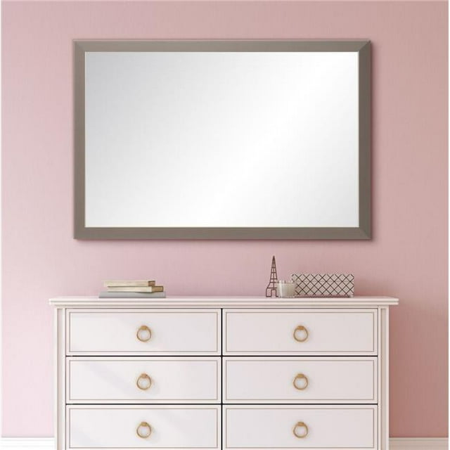 BrandtWorks Miroir Mural Gris Mat Moderne 29.5 x 52.5 Po. BM070L3