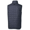 thumbnail image 3 of Men's Cutter & Buck Heathered Navy Delaware State Hornets Big & Tall Rainier PrimaLoft Eco Full-Zip Puffer Vest, 3 of 3