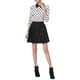 thumbnail image 2 of INSPIRAR CHIC Blusa de Mujer con Cuello Peter Pan en Contraste y Mangas 3/4 3XL Blanca, 2 of 8