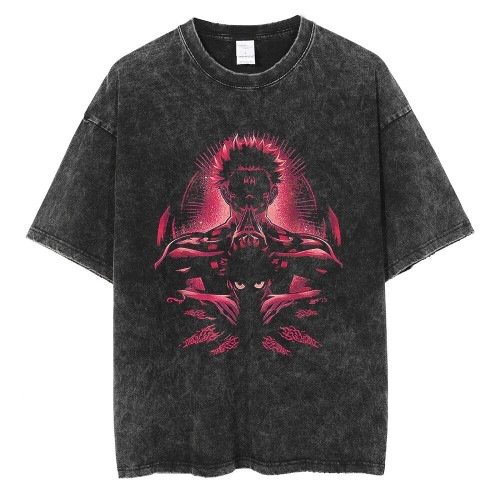 Anime washed t-shirt collection