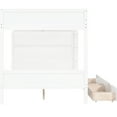 thumbnail image 2 of White Bunk Bed With Drawer And Cabinet Storage Solutions - A Neat Bedroom Space-optimized 2 Drawers & Cabinet, Comfortable Living Solution For Families, 2 of 6