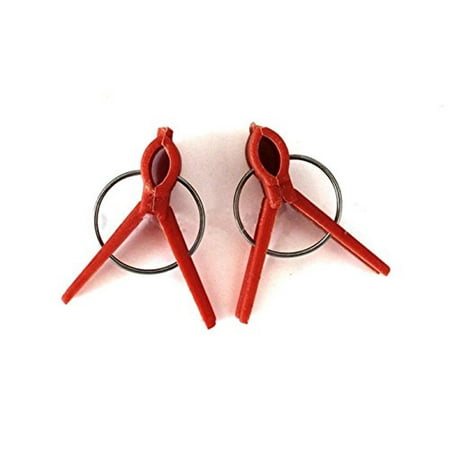 EcoStake  Red Flated Plastic Grafting Clips For Garden Vegetable Flower Bushes Plants