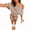 Brown and White, variant on Carlikeit Women's 2 Piece Striped Matching Set Off Shoulder Crop Top and Skinny Shorts Summer Outfit