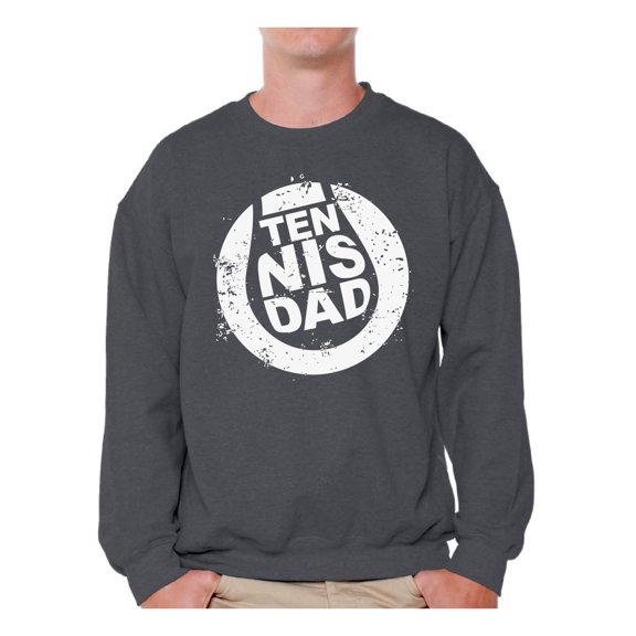 Awkward Styles Men's Tennis Dad Graphic Sweatshirt Tops Vintage Tennis Player Sport Dad Father`s Day Gift