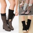 thumbnail image 4 of 2 Pairs Knitted Yoga Leg Warmers For Ascergery Women, Yoga Socks Toeless Training Ballet, 4 of 5