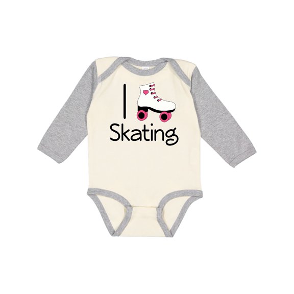 Inktastic Roller Skate Lover Girls Long Sleeve Baby Bodysuit