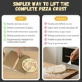 thumbnail image 5 of Sliding Pizza Peel 12 Inch,large Pizza Peel Metal Sliding Tray 16” X 13”,Makes 10-14 Inch Pizzas,304 Stainless Steel Metal Premium Pizza Board with Solid Wood Handle, and Pizza Cutter Wheel, 5 of 7