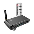 thumbnail image 3 of Adaptador de audio,Receptor Transmisor Analógico,Receptor Transmisor Audio Adaptador Inalámbrico,Convertidor de audio auxiliar de 3,5 mm CON control remoto,Convertidor DAC CUTICAT Adaptador de audio, 3 of 8