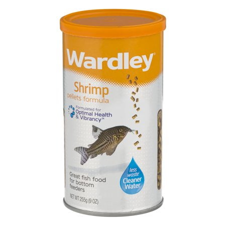 (2 Pack) Wardley Shrimp Pellets, Tropical Fish Food and Bottom Feeding Fish Food, 9.0 (Best Shrimp For Tropical Tank)